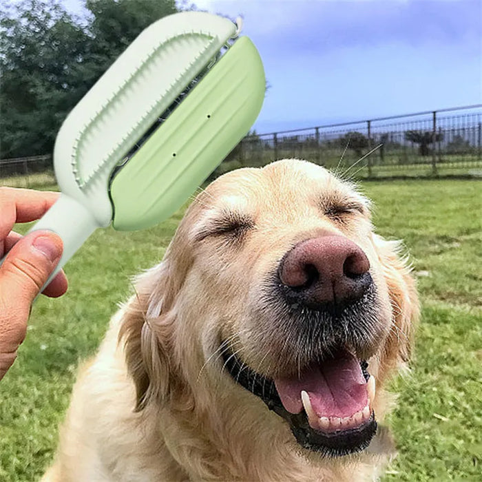 3-in-1 Self-Cleaning Pet Grooming Brush