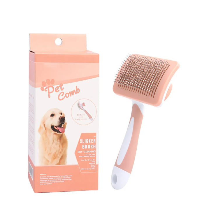 Self-Cleaning Slicker Brush for Pets