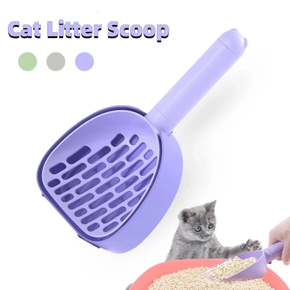 Durable Cat Litter Scoop with Base