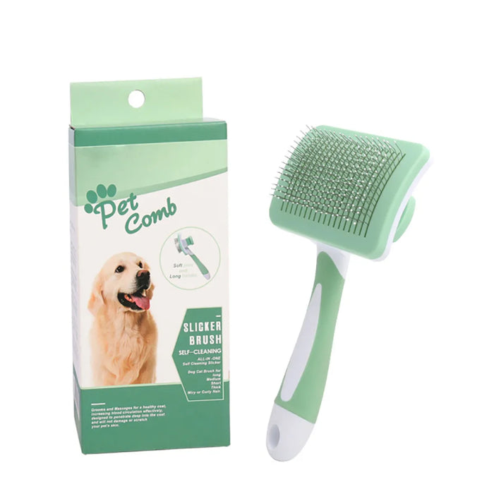 Self-Cleaning Slicker Brush for Pets