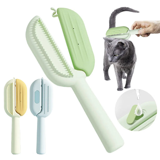 3-in-1 Self-Cleaning Pet Grooming Brush