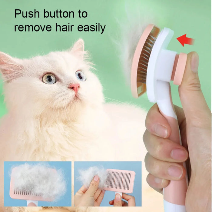 Self-Cleaning Slicker Brush for Pets